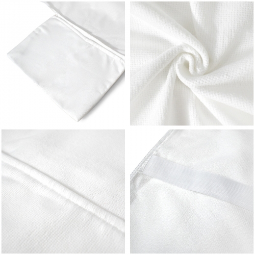 Beach Chair Towel Cover with Side Pockets