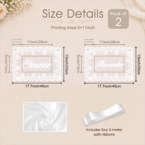 Lace Chair Back Cover (Set of 2)