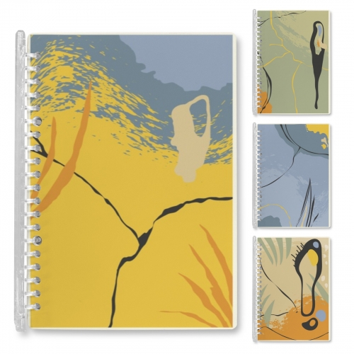 Loose-Leaf Notebook (Cover Print, Set of 4)