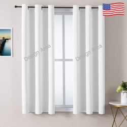 Blackout Fabric Grommet Curtain 42x63inch (Set of 2)