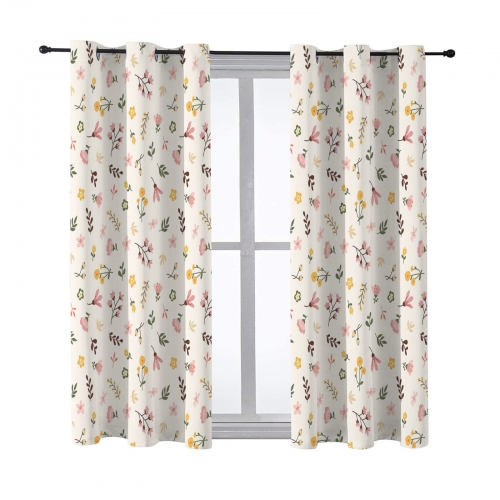 Blackout Fabric Grommet Curtain 42x63inch (Set of 2)