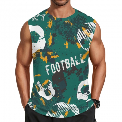 Men's All Over Print Sleeveless T-Shirt (Model T95)