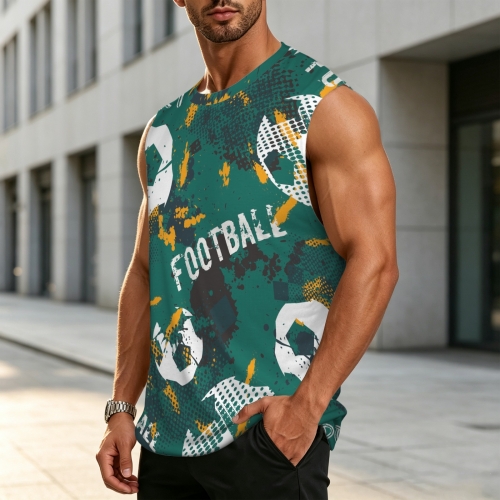 Men's All Over Print Sleeveless T-Shirt (Model T95)