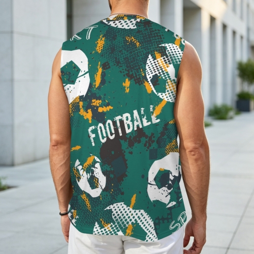 Men's All Over Print Sleeveless T-Shirt (Model T95)