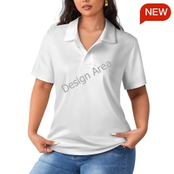 Women's Straight Fit Polo Shirt with Buttons
