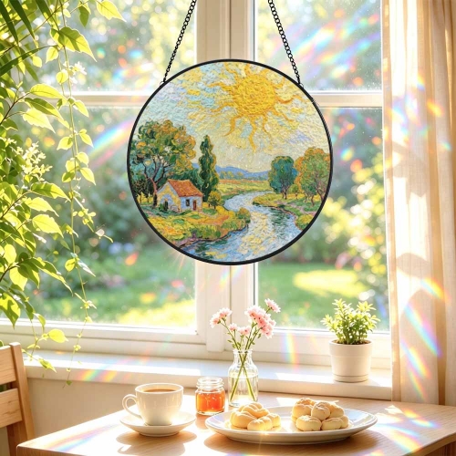 Custom Colored Glass Ornament
