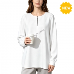 Women's Half Zip Long Sleeve Shirt
