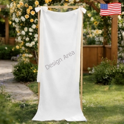 Peach Skin Tapestry with Satin Ribbons 20x63inch