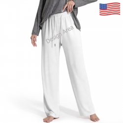 Women's Drawstring Lounge Pants Without Pockets (Model L84)