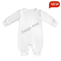 All Over Print Cotton Baby's Long Sleeve Romper