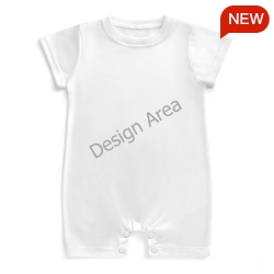 All Over Print Cotton Baby's Short Sleeve Romper