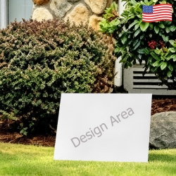 Yard Sign 12"x9" (Two-Sided Same Print, Stand Not Included)