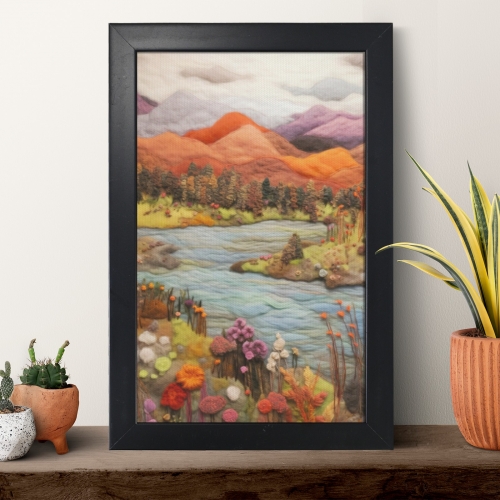 Black Framed Art Print 8×12inch