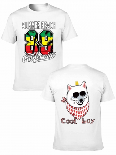 Adult Cotton T-Shirt (Two- Side Printing)