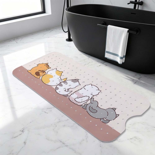 Bathroom Suction Cup Anti-slip Mat 100 x 40cm