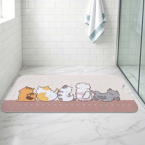 Bathroom Suction Cup Anti-slip Mat 100 x 40cm