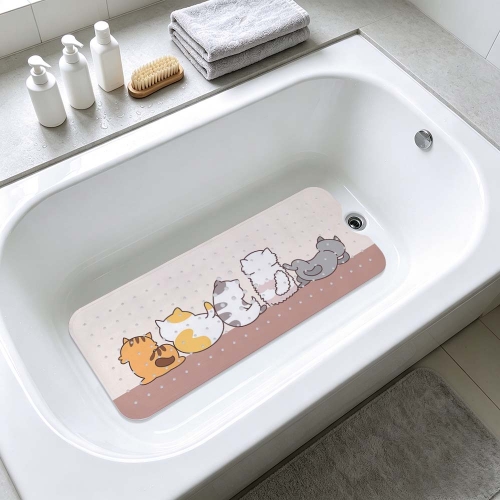 Bathroom Suction Cup Anti-slip Mat 100 x 40cm