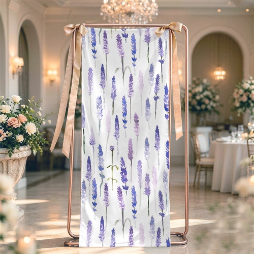 Peach Skin Tapestry with Satin Ribbons 30x80inch
