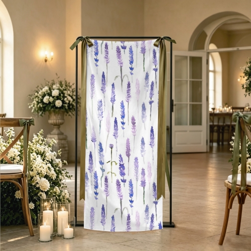 Peach Skin Tapestry with Satin Ribbons 30x80inch