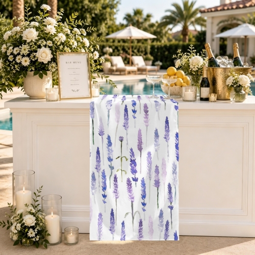 Peach Skin Tapestry with Satin Ribbons 30x80inch