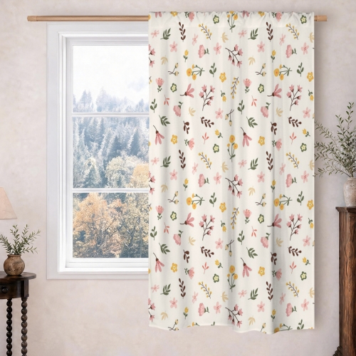 Peach Skin Window Curtain 52x63inch