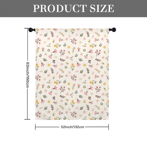 Peach Skin Window Curtain 52x63inch