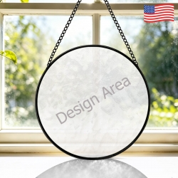 Round Smooth Stained Glass Suncatcher 3.5inch