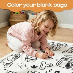 Doodle Blanket 100×150cm (24-Color Markers)