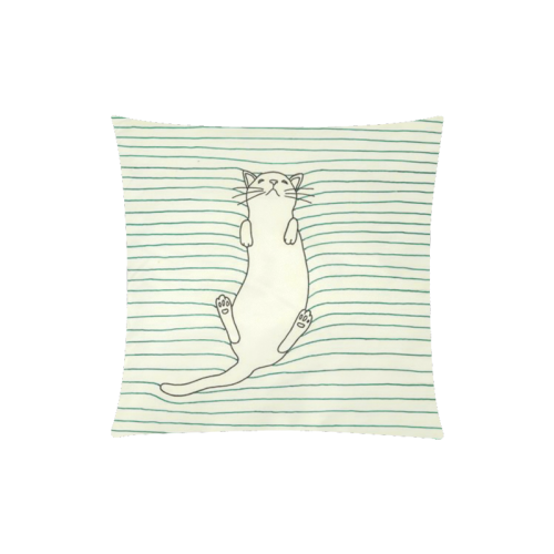Cat Tumblr Custom Zippered Pillow Case 20"x20"(Twin Sides)