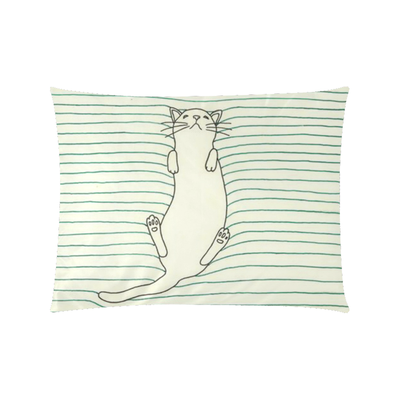 Cat Tumblr Custom Zippered Pillow Case 20"x26"(Twin Sides)
