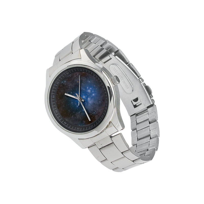 Space And Galaxy Men's Stainless Steel Watch(Model 104)