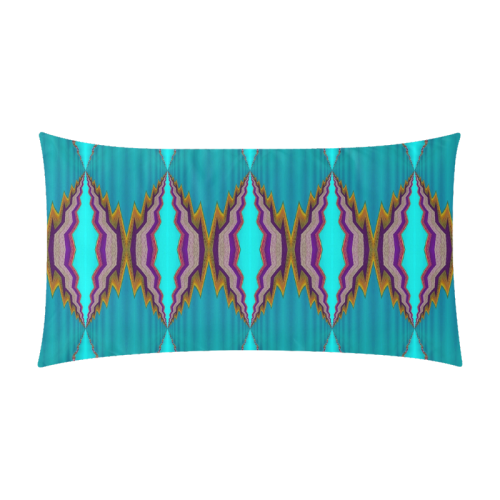 Rectangle pillow case light blue pattern-annabellerockz Rectangle Pillow Case 20"x36"(Twin Sides)