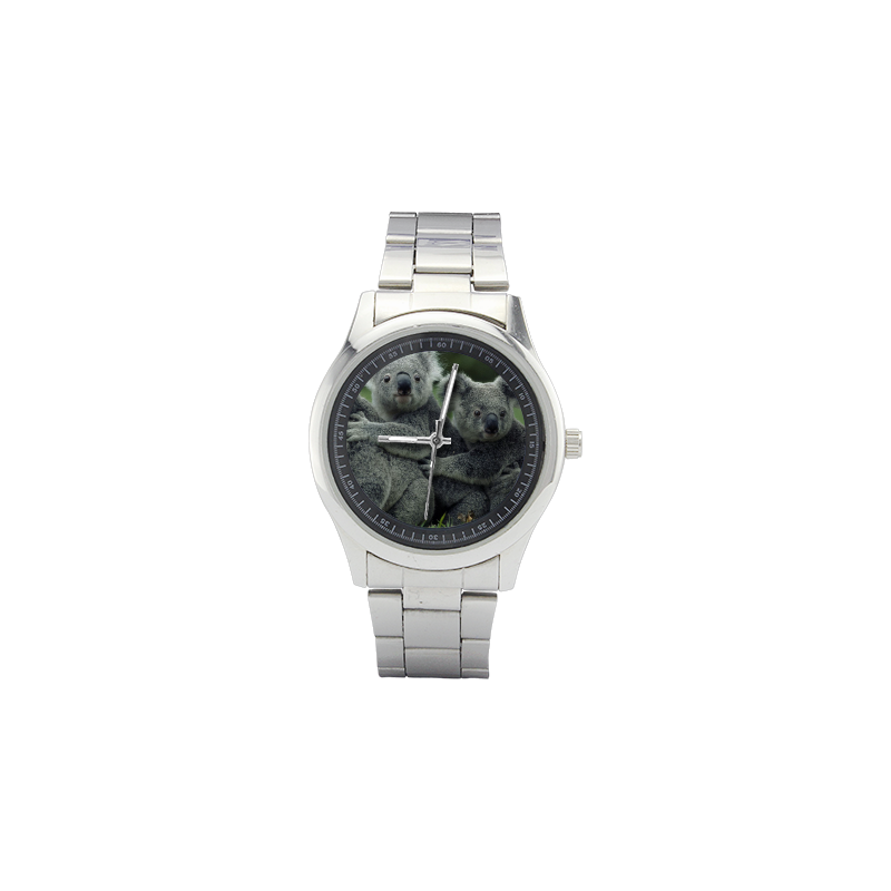 Koala Bear Men's Stainless Steel Watch(Model 104)
