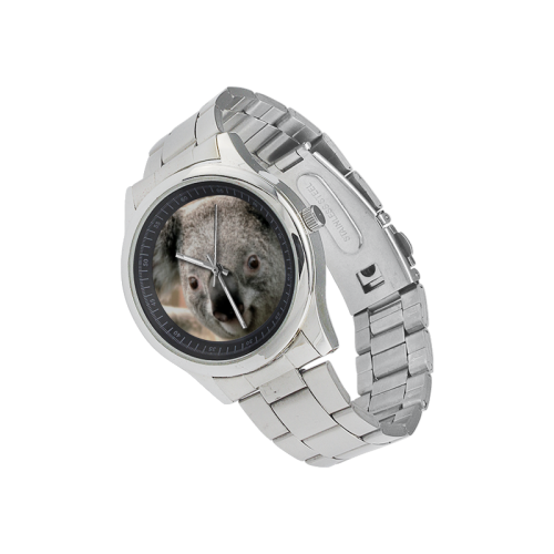 Koala Animal Men's Stainless Steel Watch(Model 104)