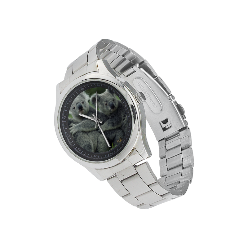 Koala Bear Men's Stainless Steel Watch(Model 104)