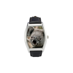 Koala Animal Barrel Style Leather Strap Watch(Model 207)