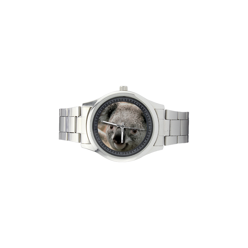 Koala Animal Men's Stainless Steel Watch(Model 104)