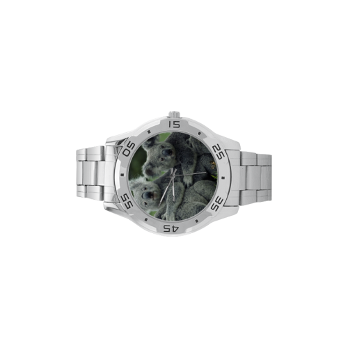 Koala Bear Men's Stainless Steel Analog Watch(Model 108)