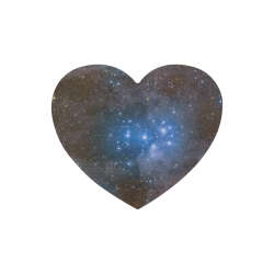 Space And Galaxy Heart-shaped Mousepad