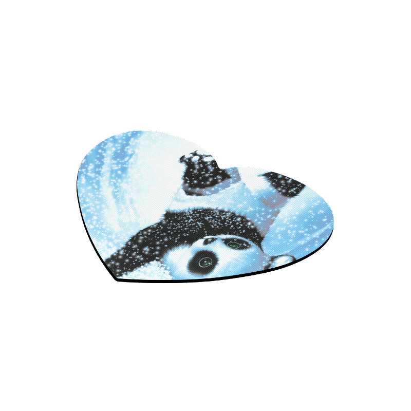 Panda Heart-shaped Mousepad