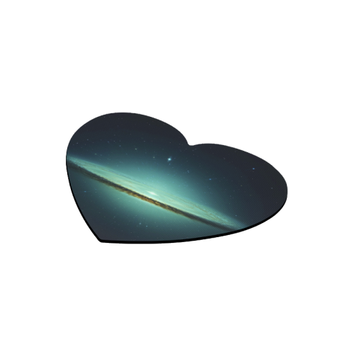 Awesome Galaxy Heart-shaped Mousepad