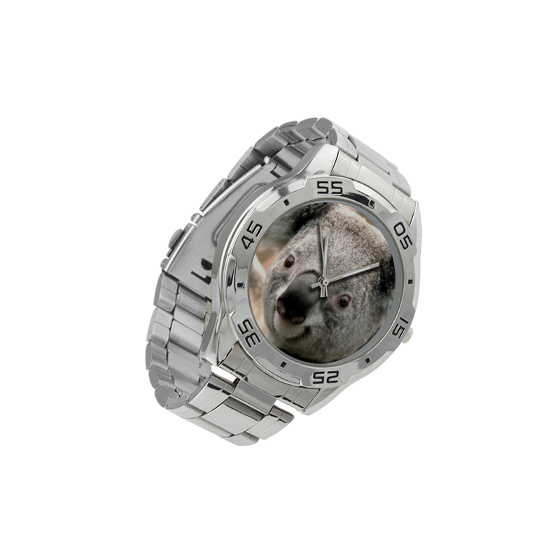 Koala Animal Men's Stainless Steel Analog Watch(Model 108)