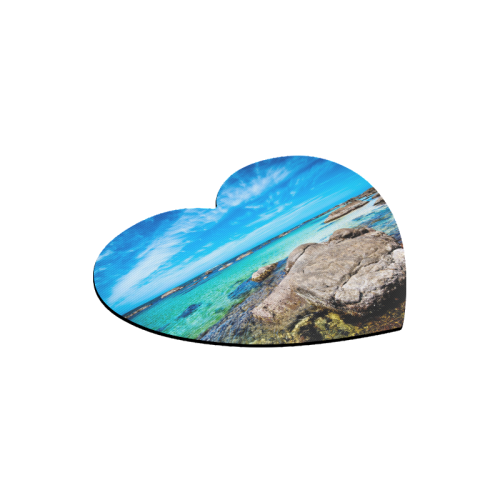 Windy Harbour Heart-shaped Mousepad