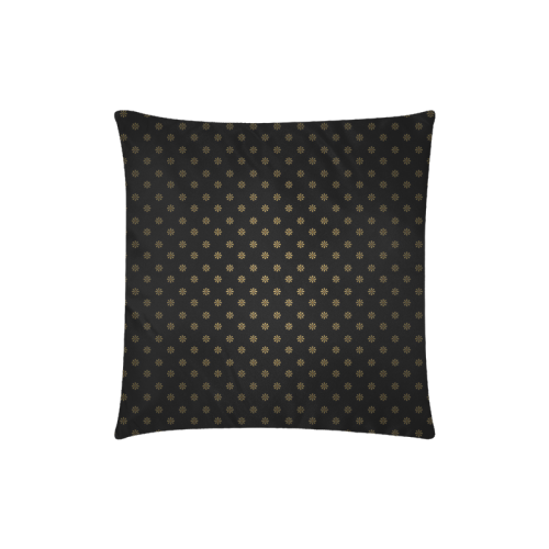 Little Flower Point Pattern Custom Zippered Pillow Case 18"x18"(Twin Sides)