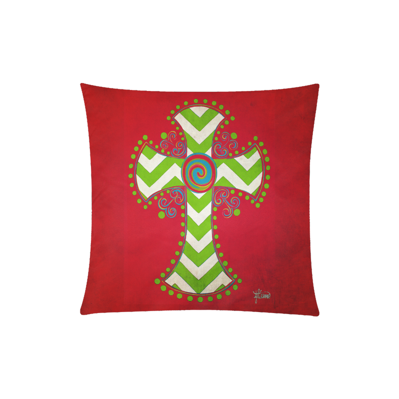 Popular And Trendy Chevron Design Custom Zippered Pillow Case 20"x20"(Twin Sides)
