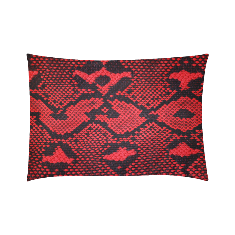 Snakeskin Pattern Custom Zippered Pillow Case 20"x30"(Twin Sides)