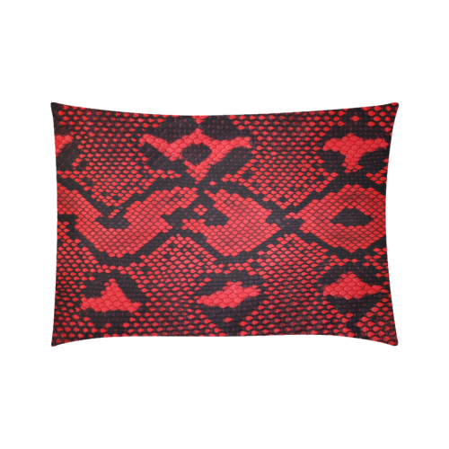 Snakeskin Pattern Custom Zippered Pillow Case 20"x30"(Twin Sides)