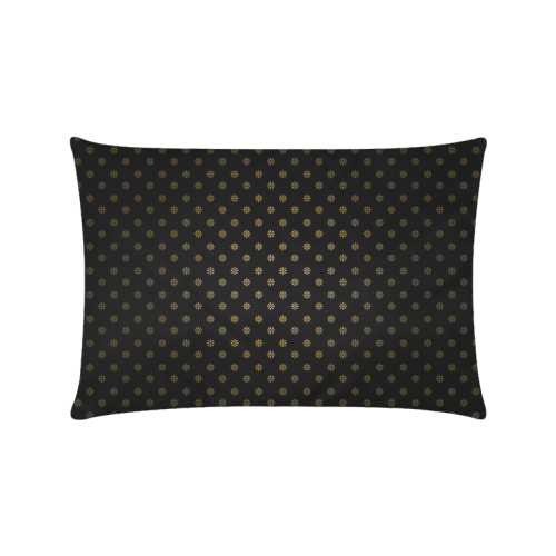 Little Flower Point Pattern Custom Zippered Pillow Case 16"x24"(Twin Sides)