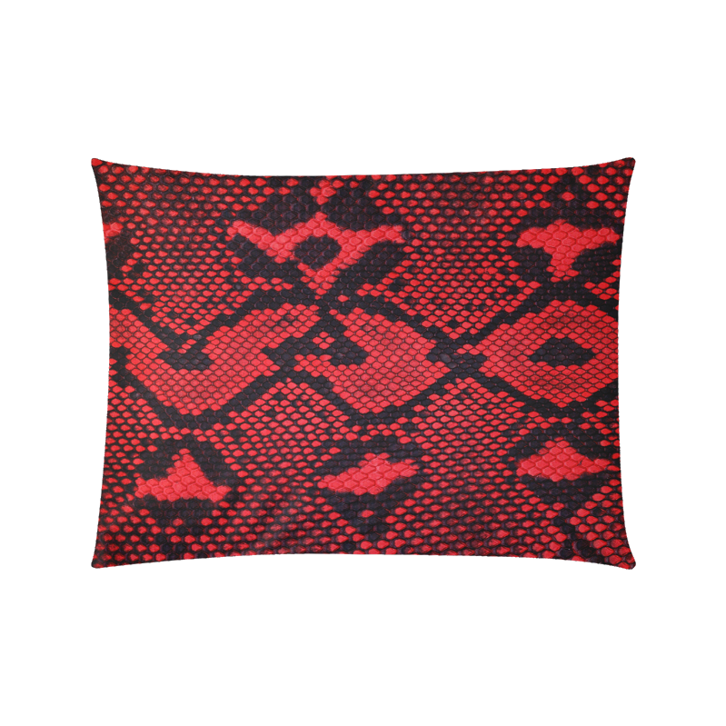 Snakeskin Pattern Custom Zippered Pillow Case 20"x26"(Twin Sides)