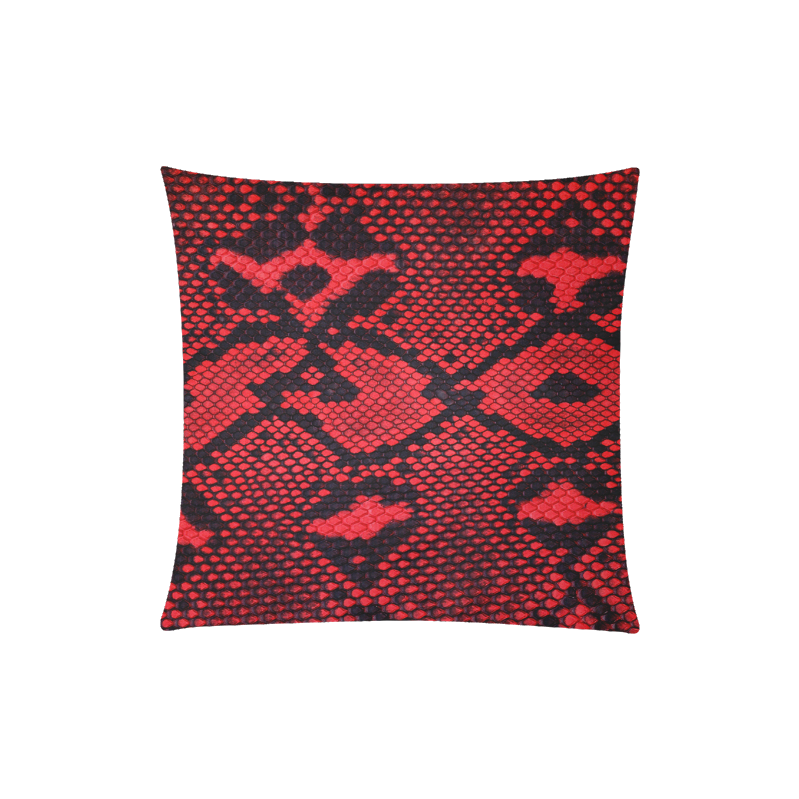 Snakeskin Pattern Custom Zippered Pillow Case 20"x20"(Twin Sides)